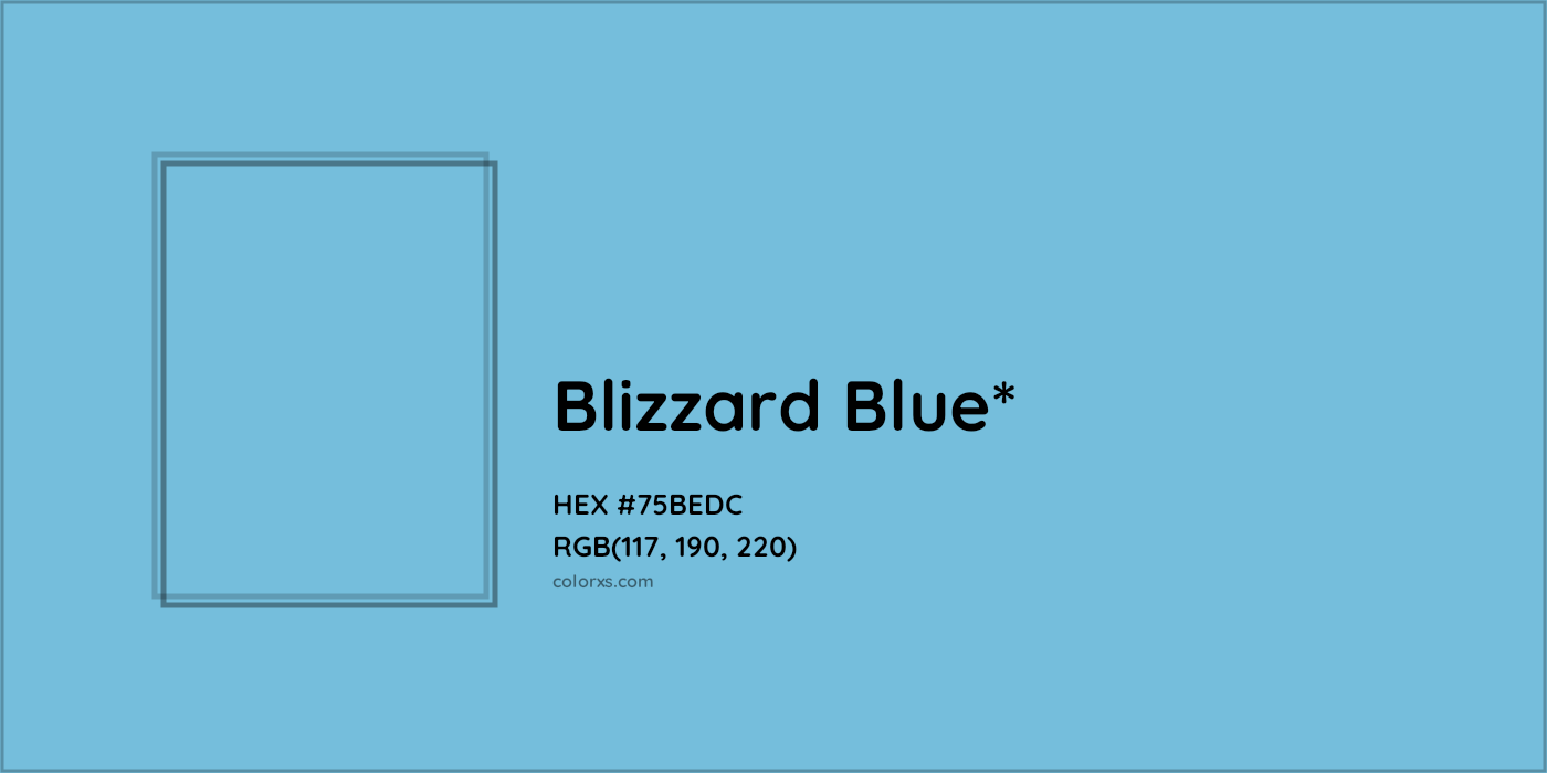 HEX #75BEDC Color Name, Color Code, Palettes, Similar Paints, Images