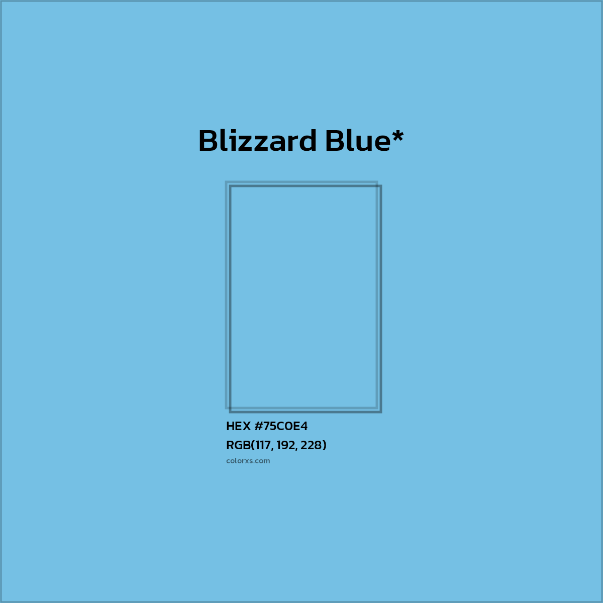 HEX #75C0E4 Color Name, Color Code, Palettes, Similar Paints, Images