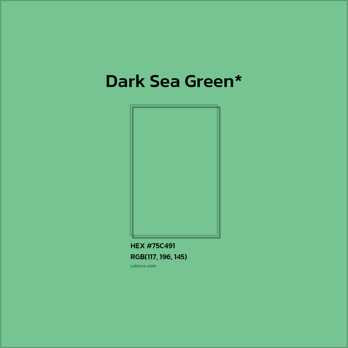 HEX #75C491 Color Name, Color Code, Palettes, Similar Paints, Images