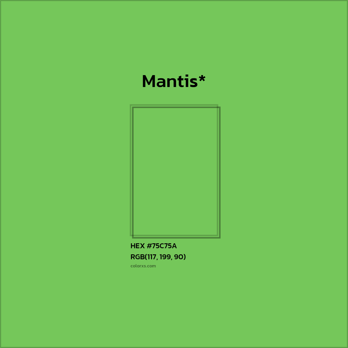 HEX #75C75A Color Name, Color Code, Palettes, Similar Paints, Images