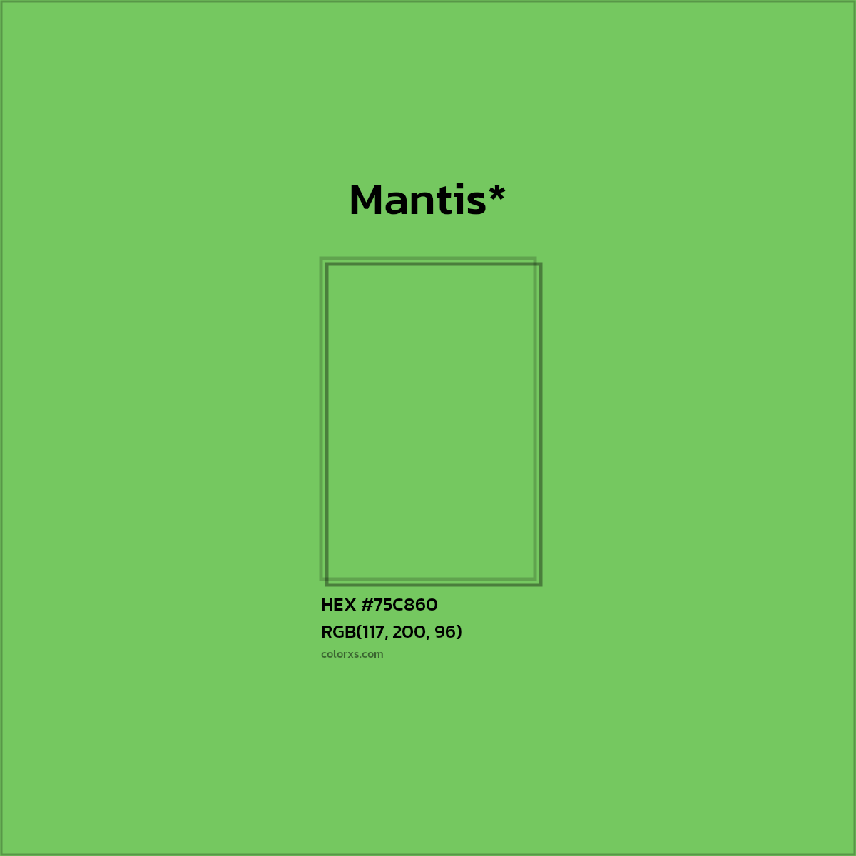 HEX #75C860 Color Name, Color Code, Palettes, Similar Paints, Images