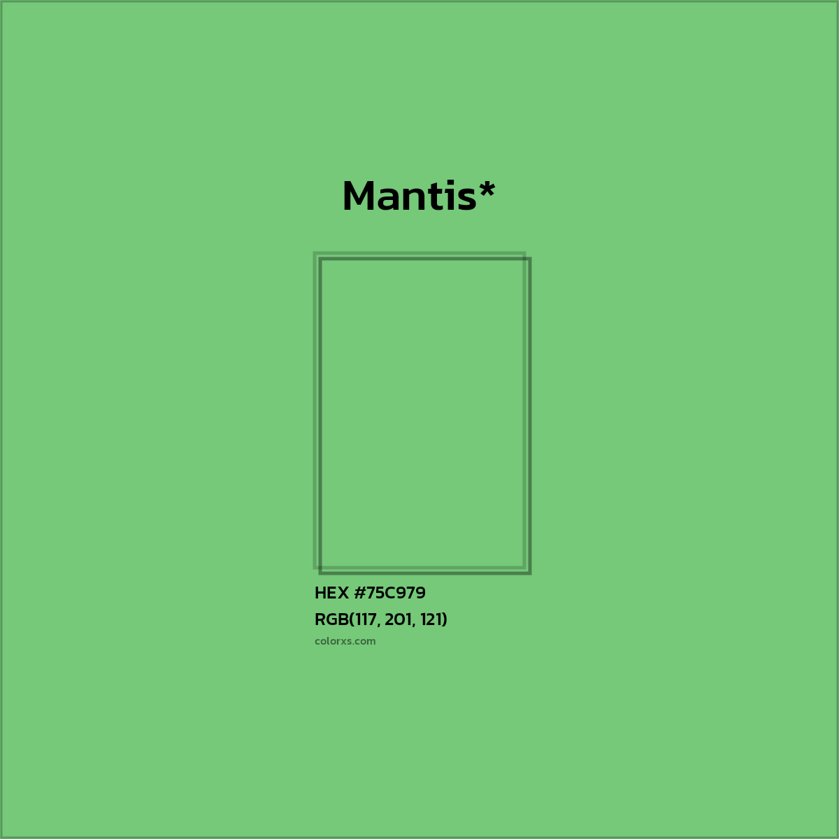 HEX #75C979 Color Name, Color Code, Palettes, Similar Paints, Images