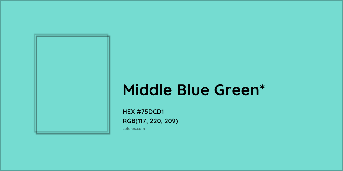 HEX #75DCD1 Color Name, Color Code, Palettes, Similar Paints, Images