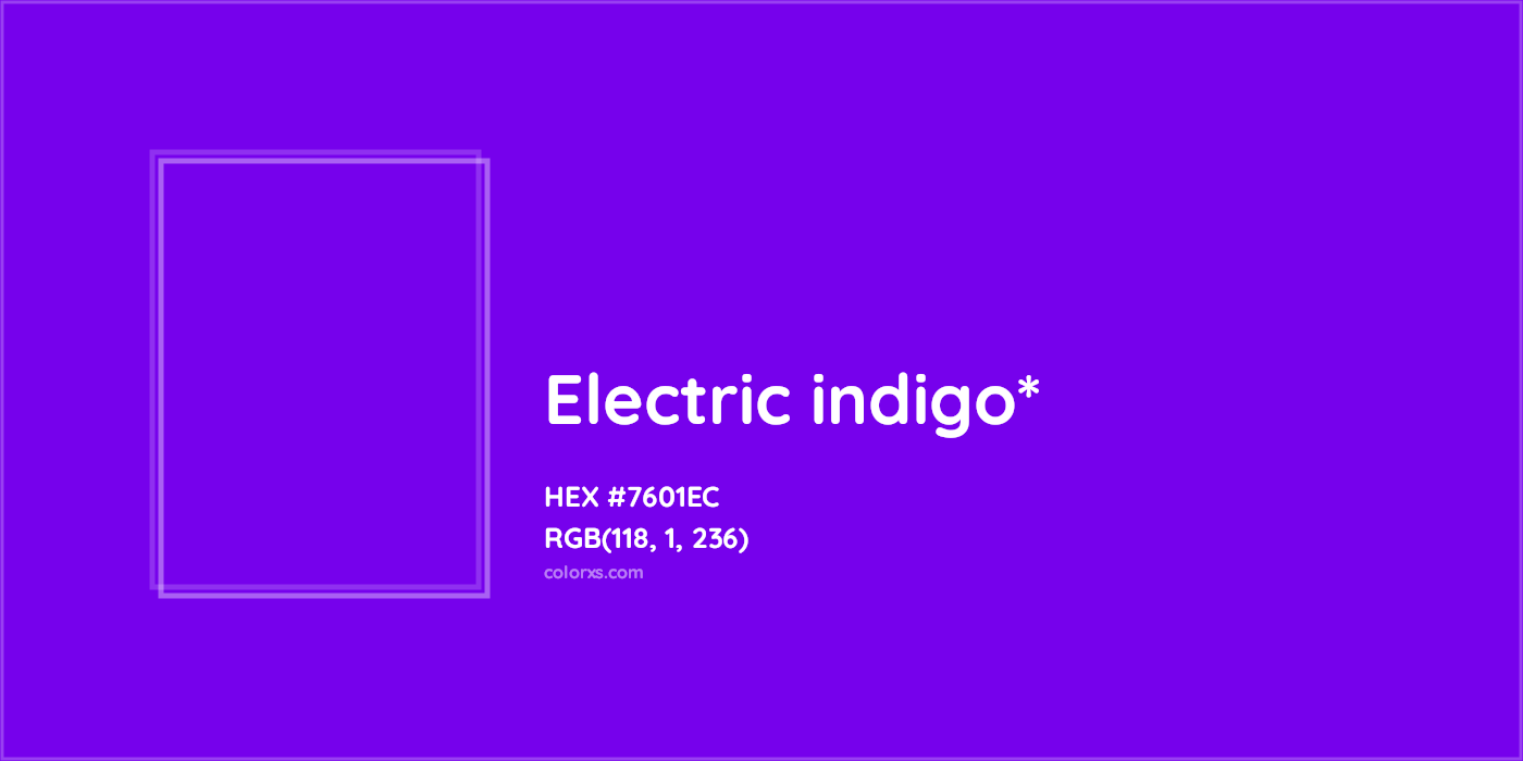 HEX #7601EC Color Name, Color Code, Palettes, Similar Paints, Images