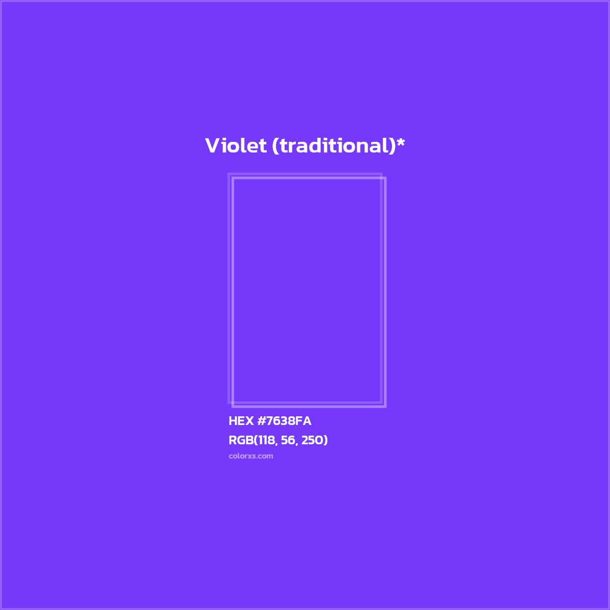 HEX #7638FA Color Name, Color Code, Palettes, Similar Paints, Images