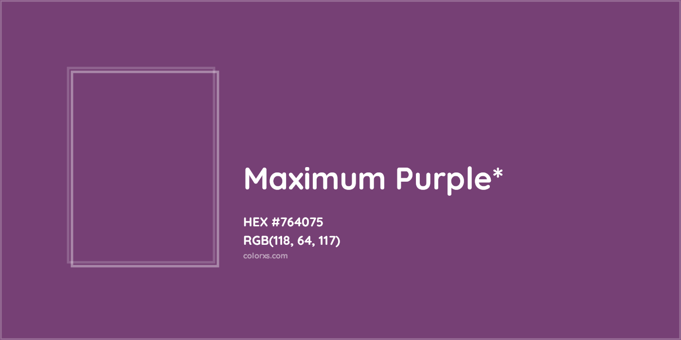 HEX #764075 Color Name, Color Code, Palettes, Similar Paints, Images