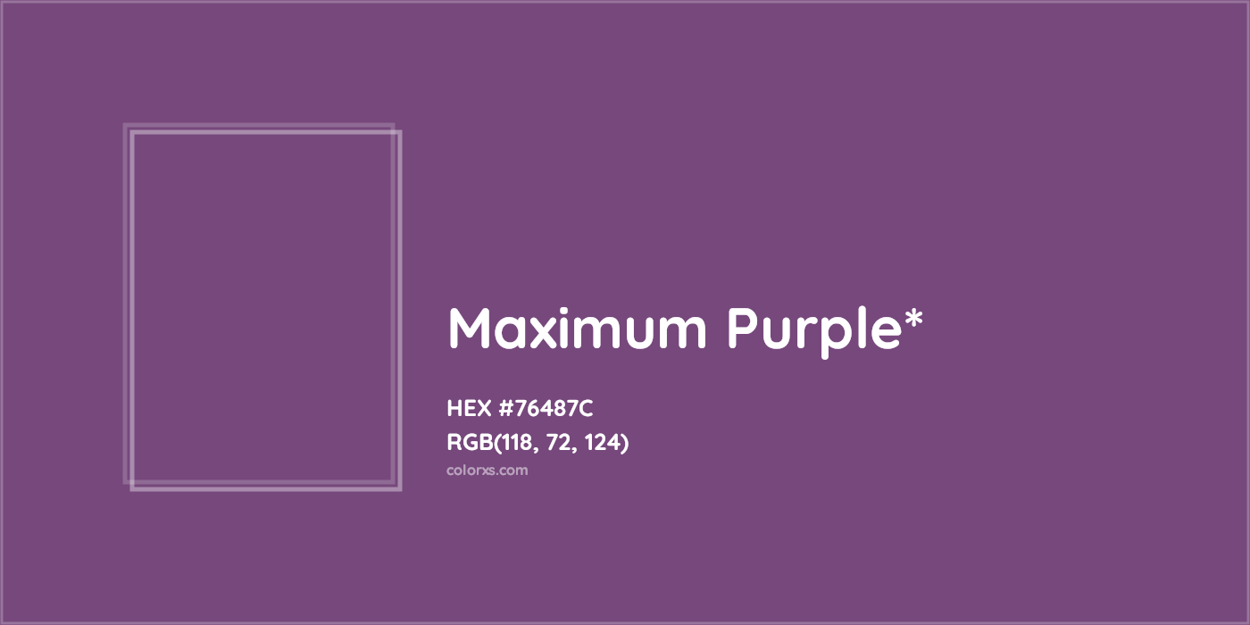 HEX #76487C Color Name, Color Code, Palettes, Similar Paints, Images