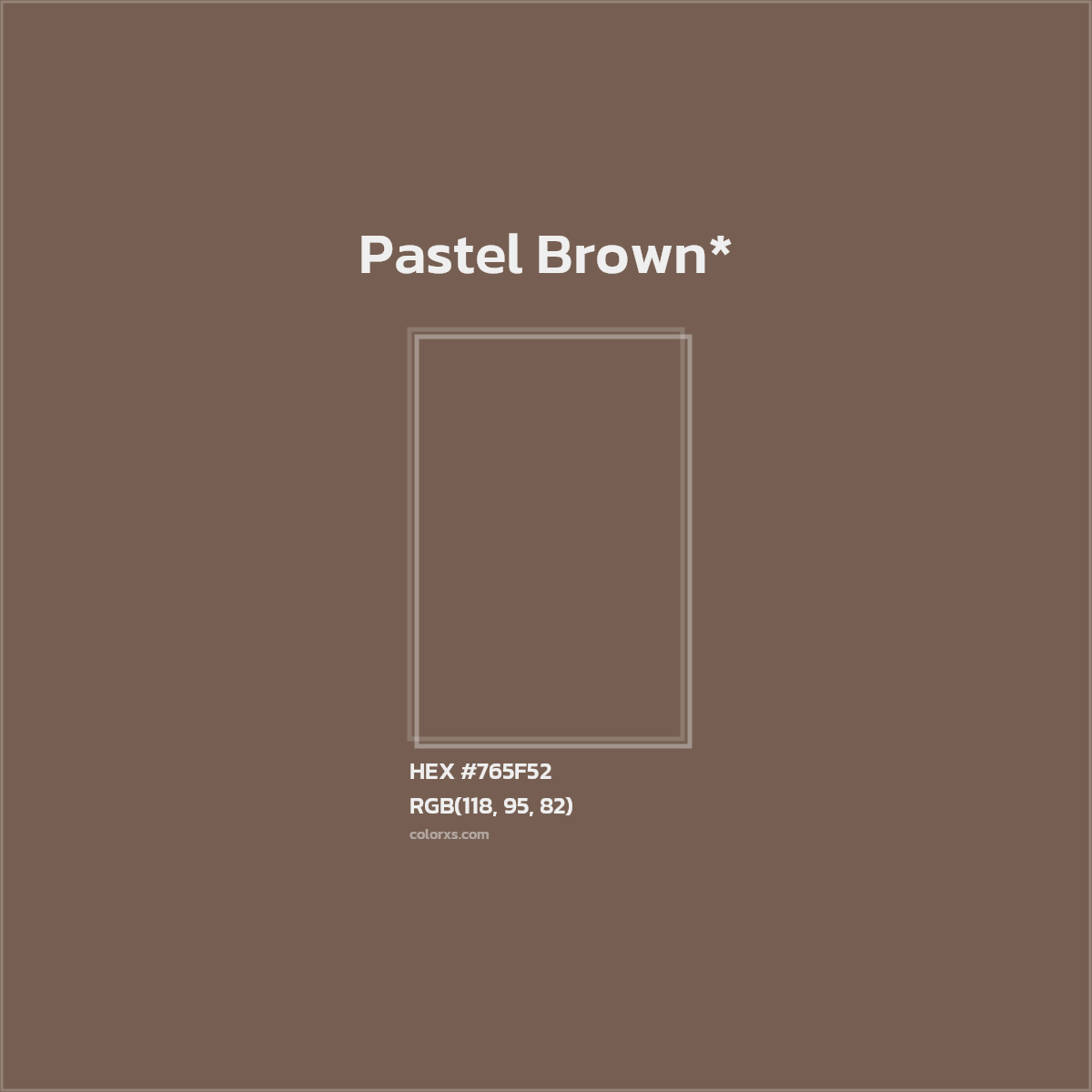 HEX #765F52 Color Name, Color Code, Palettes, Similar Paints, Images