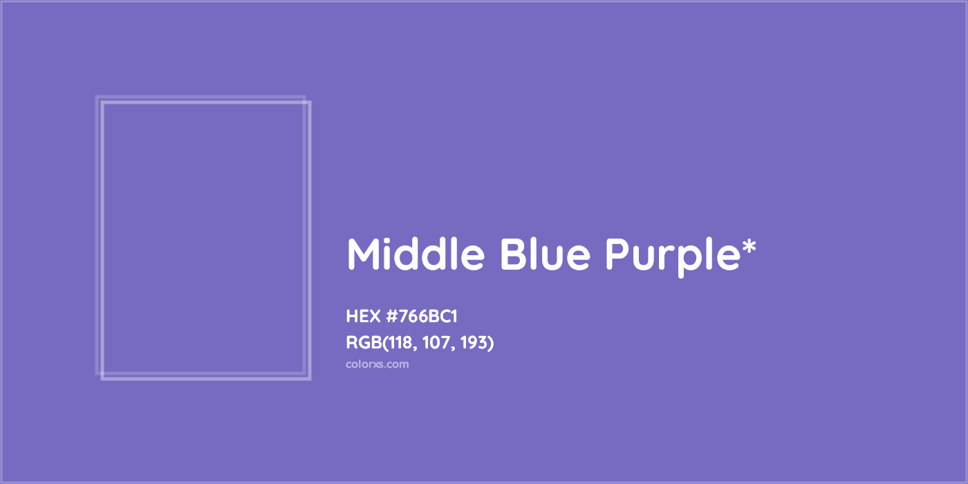 HEX #766BC1 Color Name, Color Code, Palettes, Similar Paints, Images