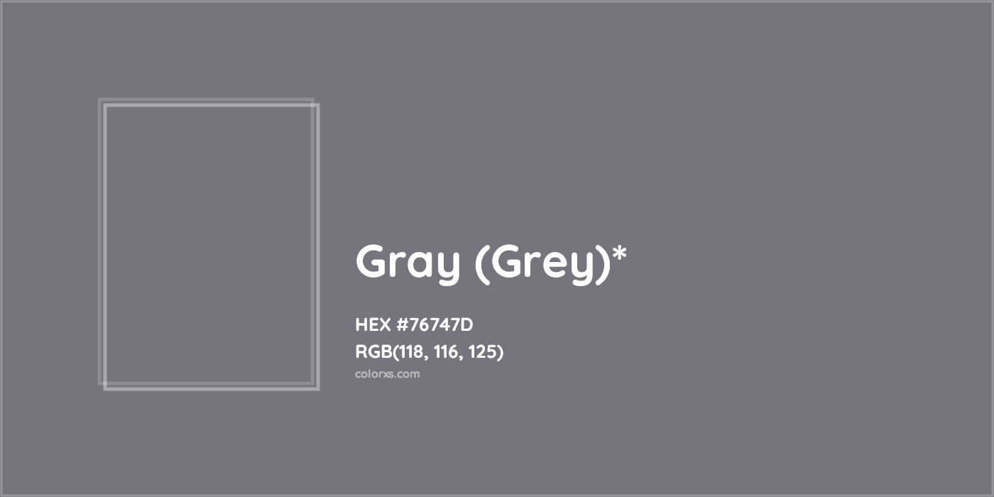 HEX #76747D Color Name, Color Code, Palettes, Similar Paints, Images