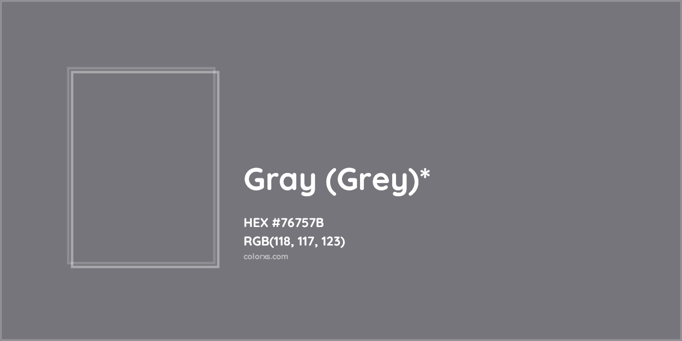 HEX #76757B Color Name, Color Code, Palettes, Similar Paints, Images