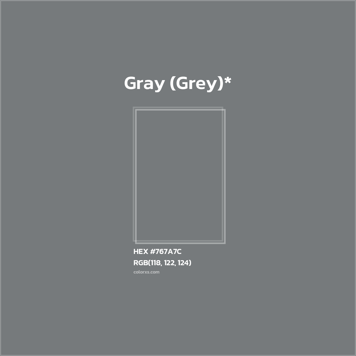 HEX #767A7C Color Name, Color Code, Palettes, Similar Paints, Images