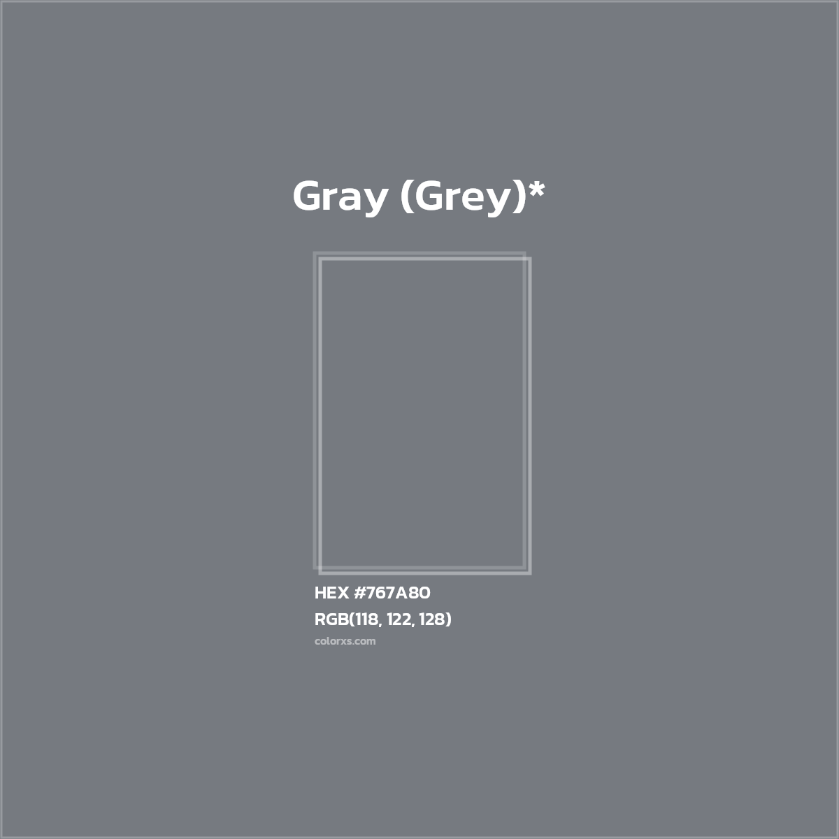 HEX #767A80 Color Name, Color Code, Palettes, Similar Paints, Images