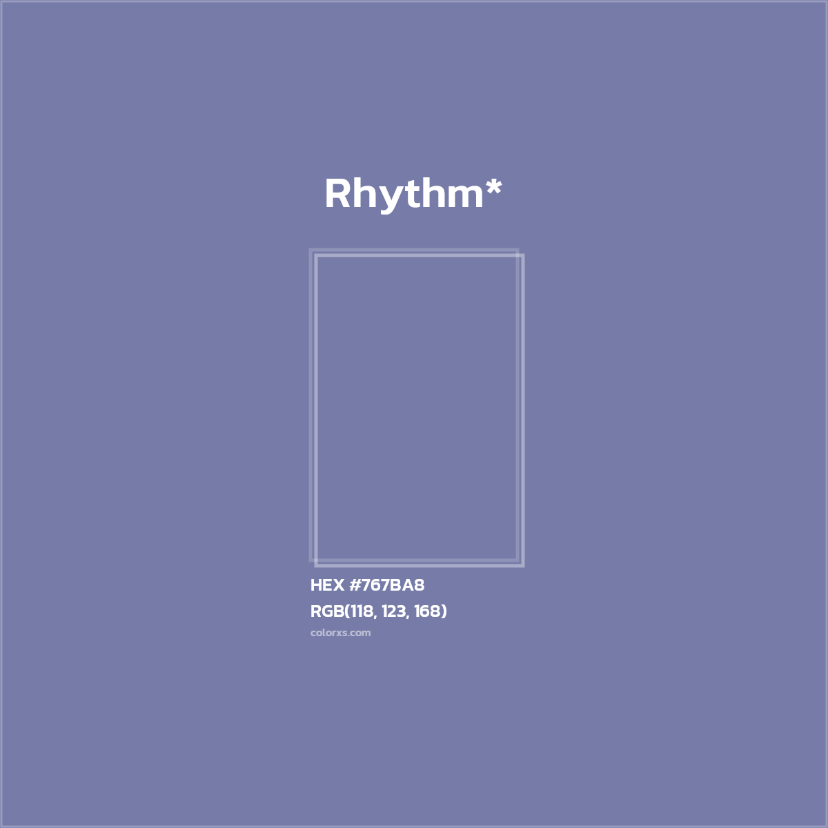 HEX #767BA8 Color Name, Color Code, Palettes, Similar Paints, Images