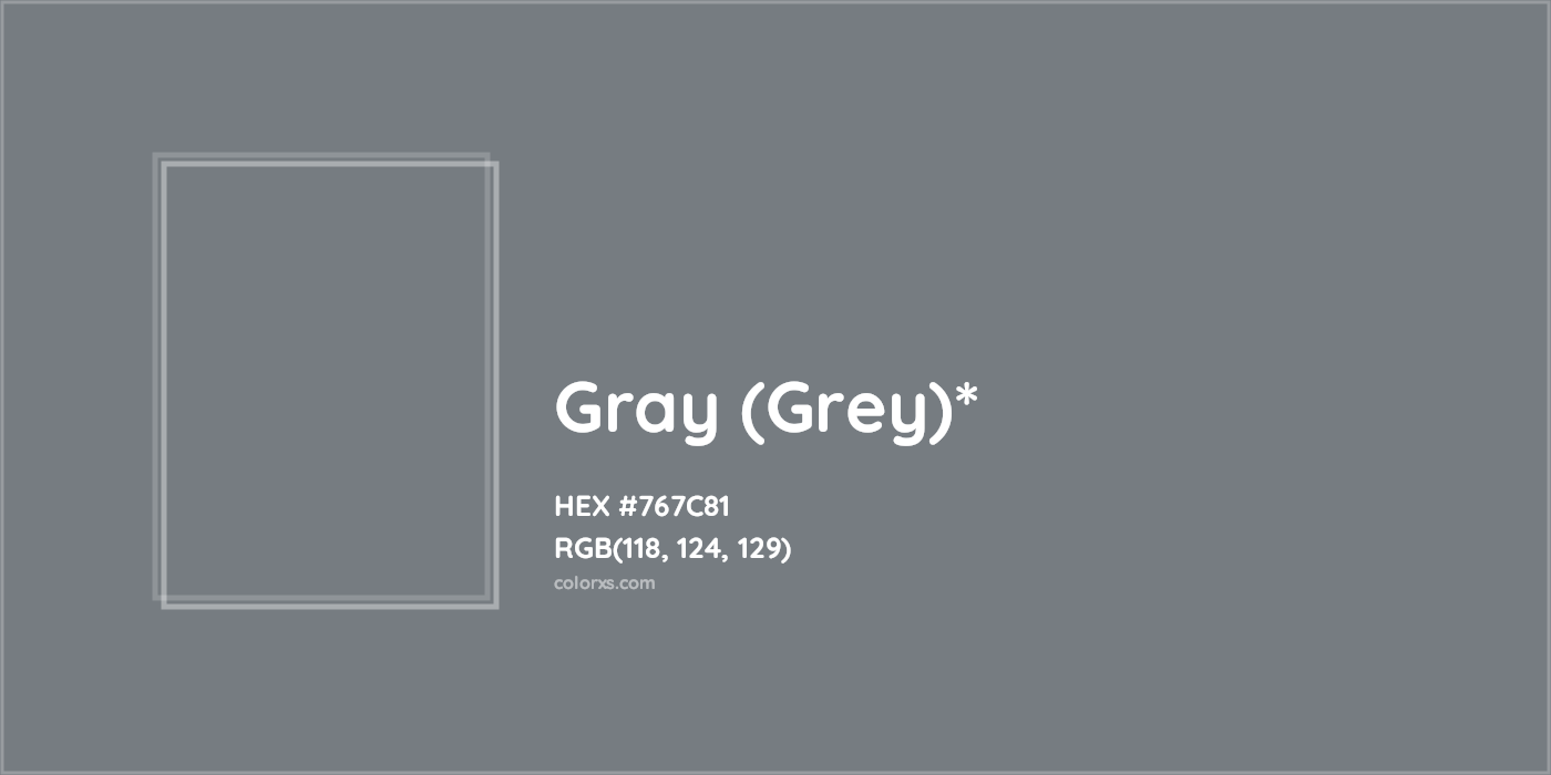 HEX #767C81 Color Name, Color Code, Palettes, Similar Paints, Images