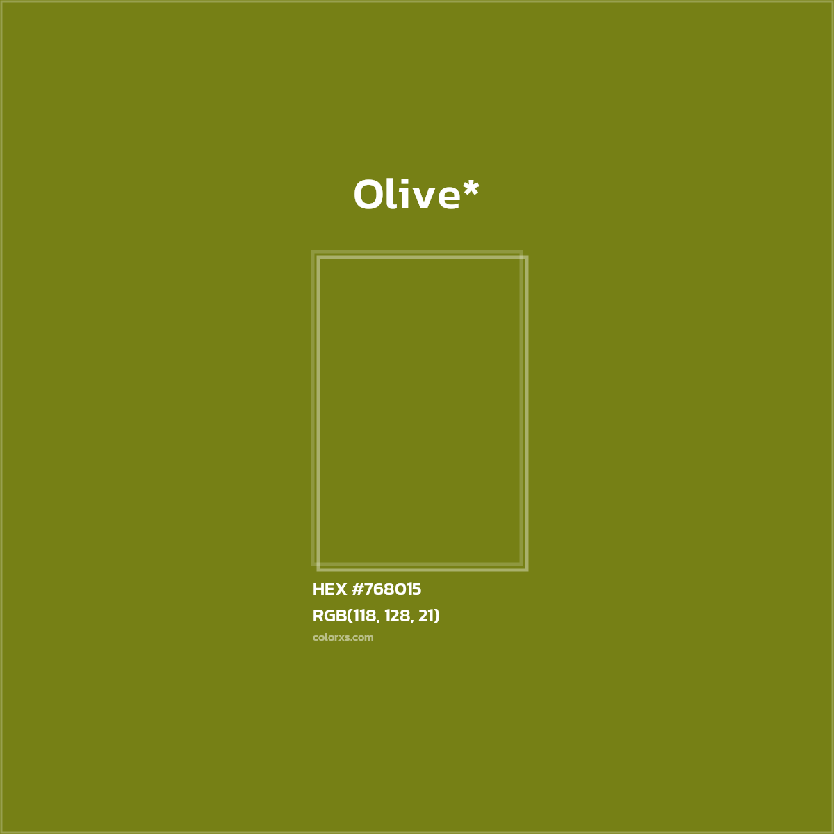 HEX #768015 Color Name, Color Code, Palettes, Similar Paints, Images