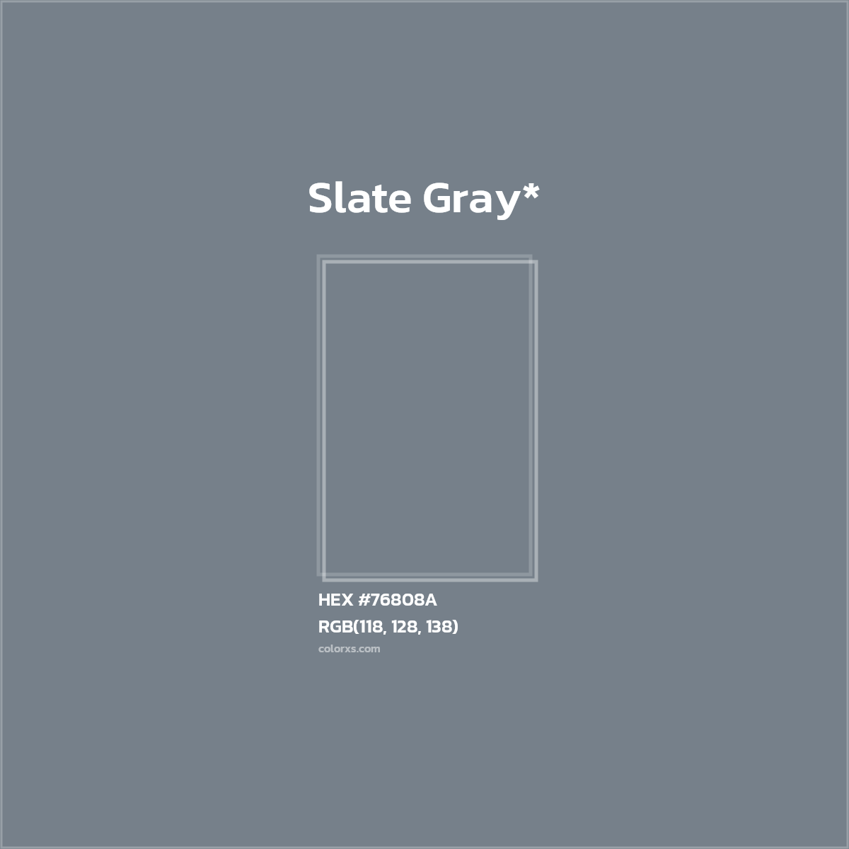 HEX #76808A Color Name, Color Code, Palettes, Similar Paints, Images