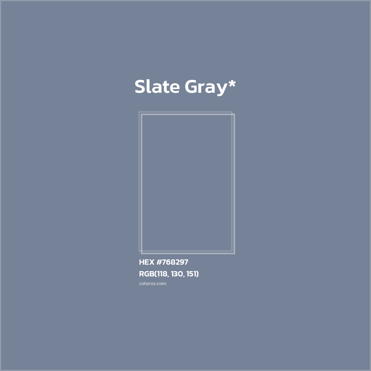 HEX #768297 Color Name, Color Code, Palettes, Similar Paints, Images