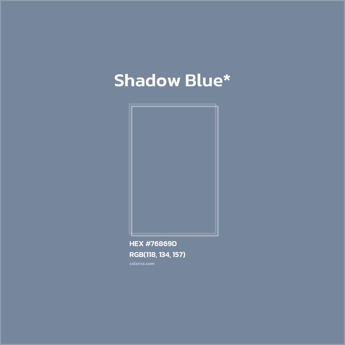 HEX #76869D Color Name, Color Code, Palettes, Similar Paints, Images