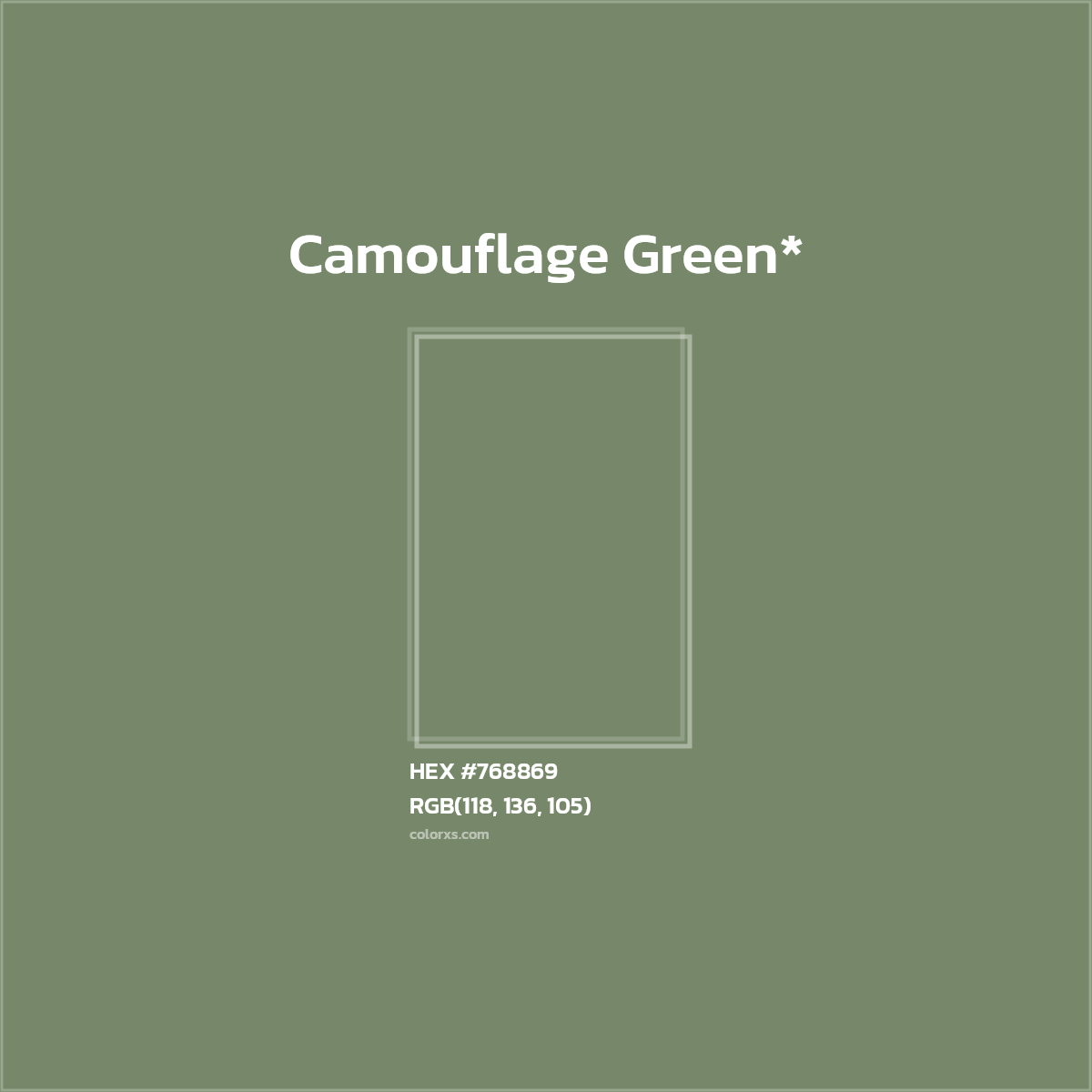 HEX #768869 Color Name, Color Code, Palettes, Similar Paints, Images