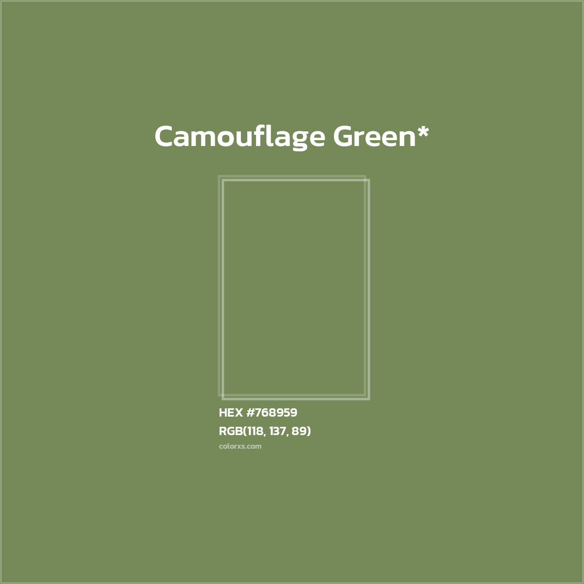 HEX #768959 Color Name, Color Code, Palettes, Similar Paints, Images
