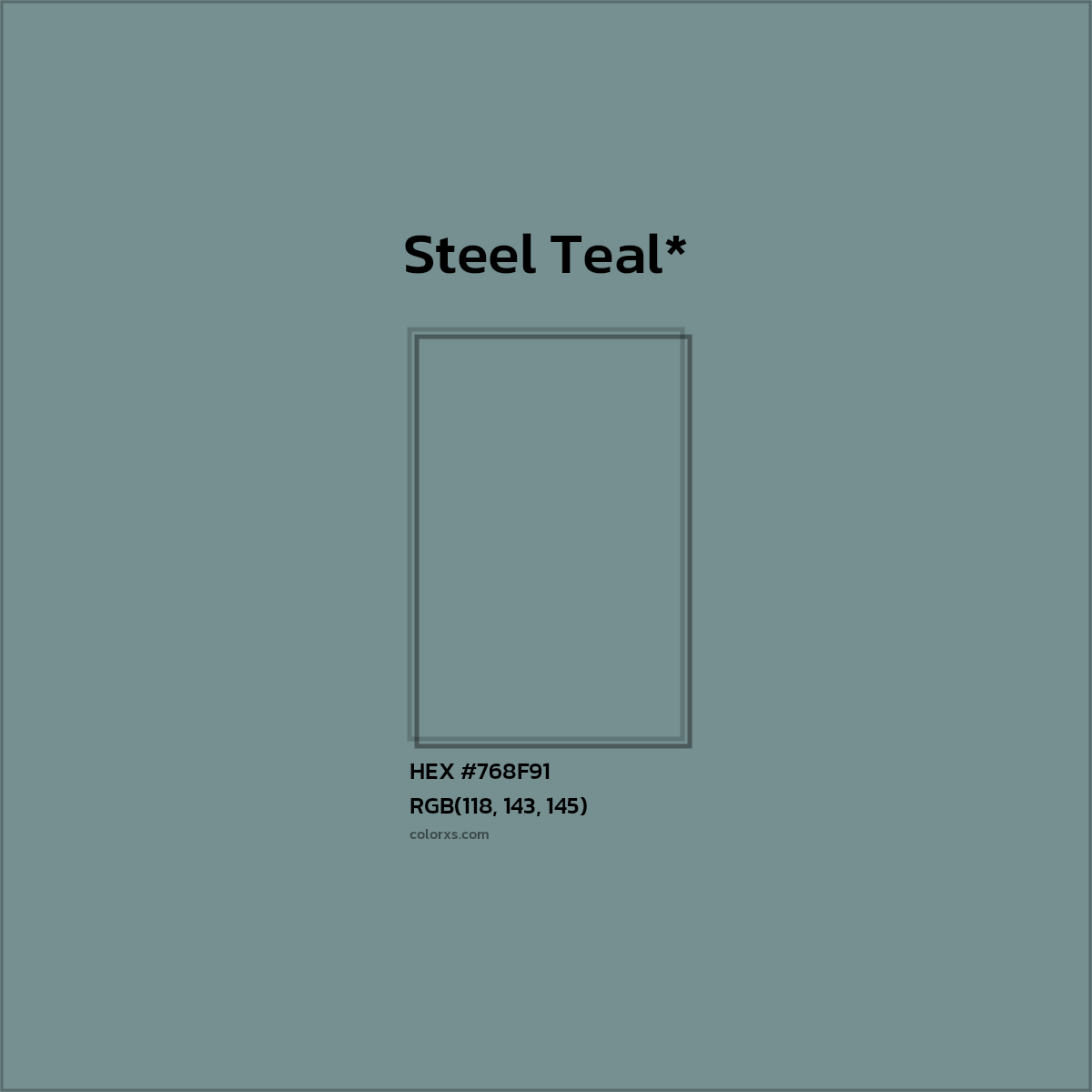 HEX #768F91 Color Name, Color Code, Palettes, Similar Paints, Images