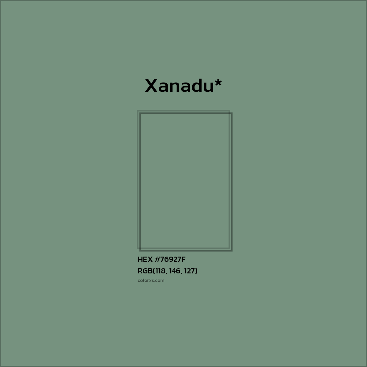 HEX #76927F Color Name, Color Code, Palettes, Similar Paints, Images