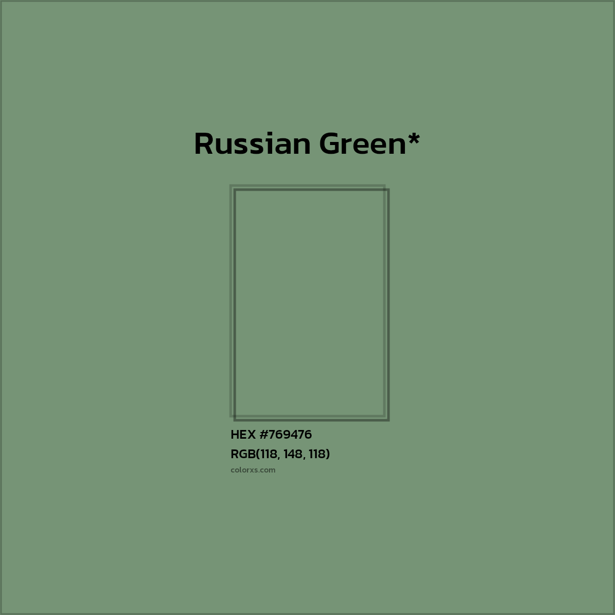 HEX #769476 Color Name, Color Code, Palettes, Similar Paints, Images
