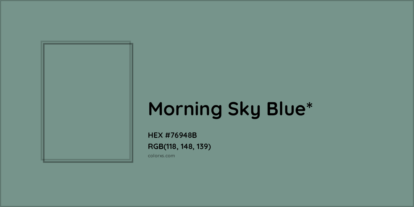 HEX #76948B Color Name, Color Code, Palettes, Similar Paints, Images