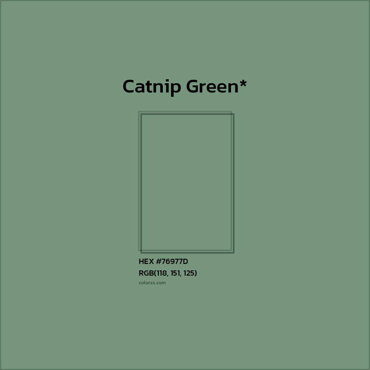 HEX #76977D Color Name, Color Code, Palettes, Similar Paints, Images