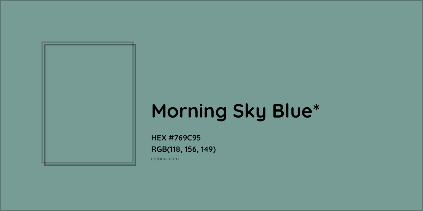 HEX #769C95 Color Name, Color Code, Palettes, Similar Paints, Images
