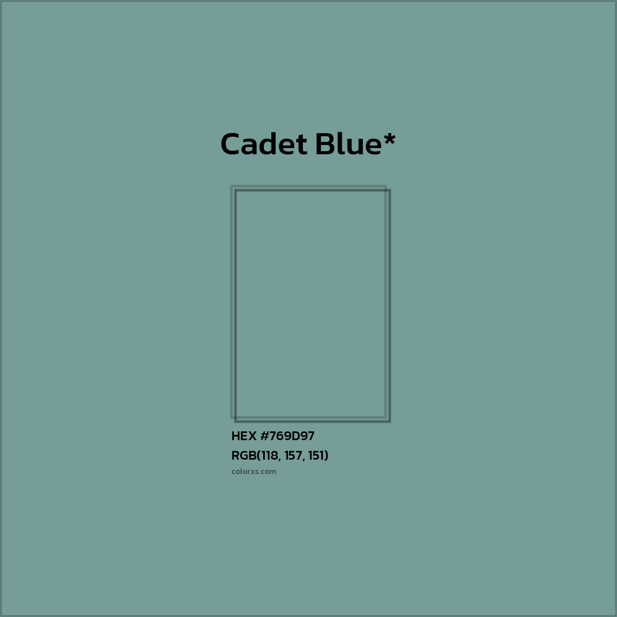 HEX #769D97 Color Name, Color Code, Palettes, Similar Paints, Images