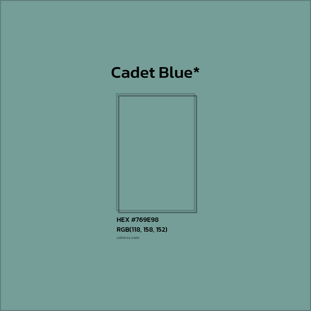 HEX #769E98 Color Name, Color Code, Palettes, Similar Paints, Images