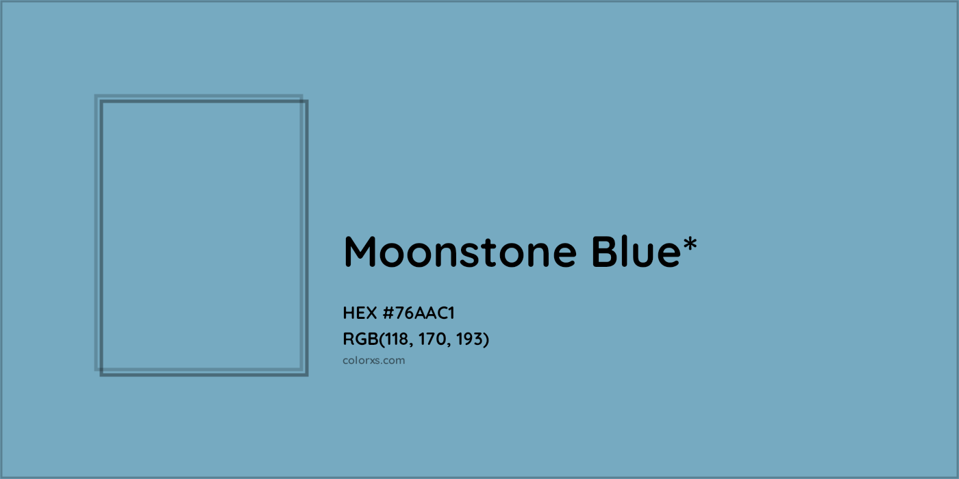 HEX #76AAC1 Color Name, Color Code, Palettes, Similar Paints, Images