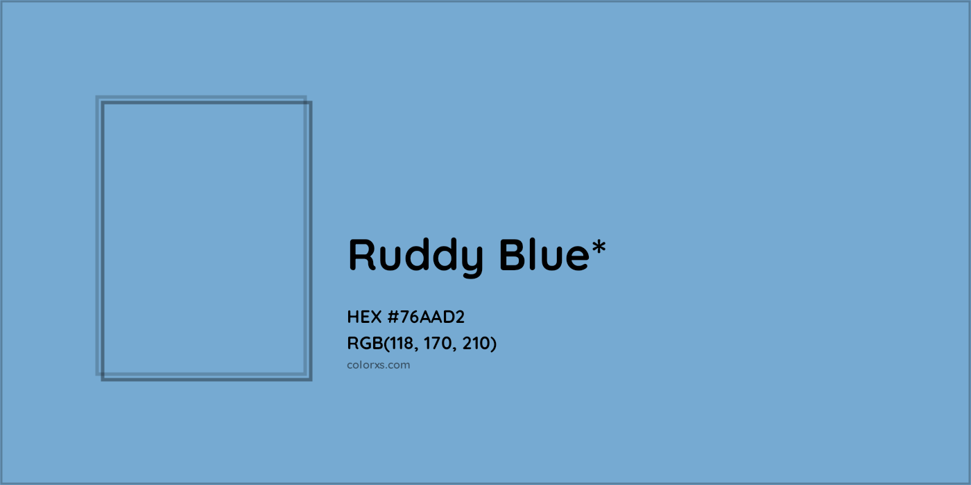 HEX #76AAD2 Color Name, Color Code, Palettes, Similar Paints, Images