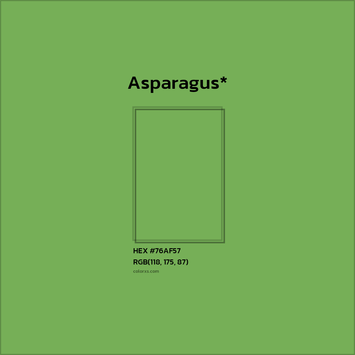 HEX #76AF57 Color Name, Color Code, Palettes, Similar Paints, Images