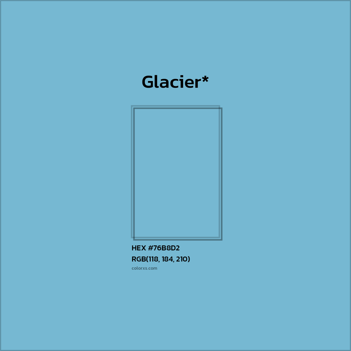 HEX #76B8D2 Color Name, Color Code, Palettes, Similar Paints, Images