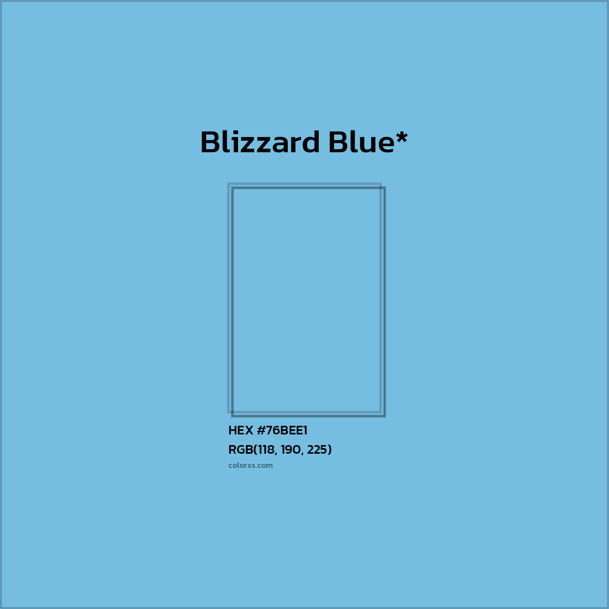 HEX #76BEE1 Color Name, Color Code, Palettes, Similar Paints, Images