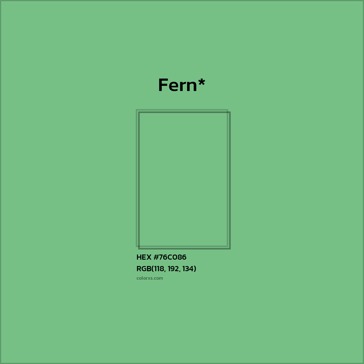 HEX #76C086 Color Name, Color Code, Palettes, Similar Paints, Images