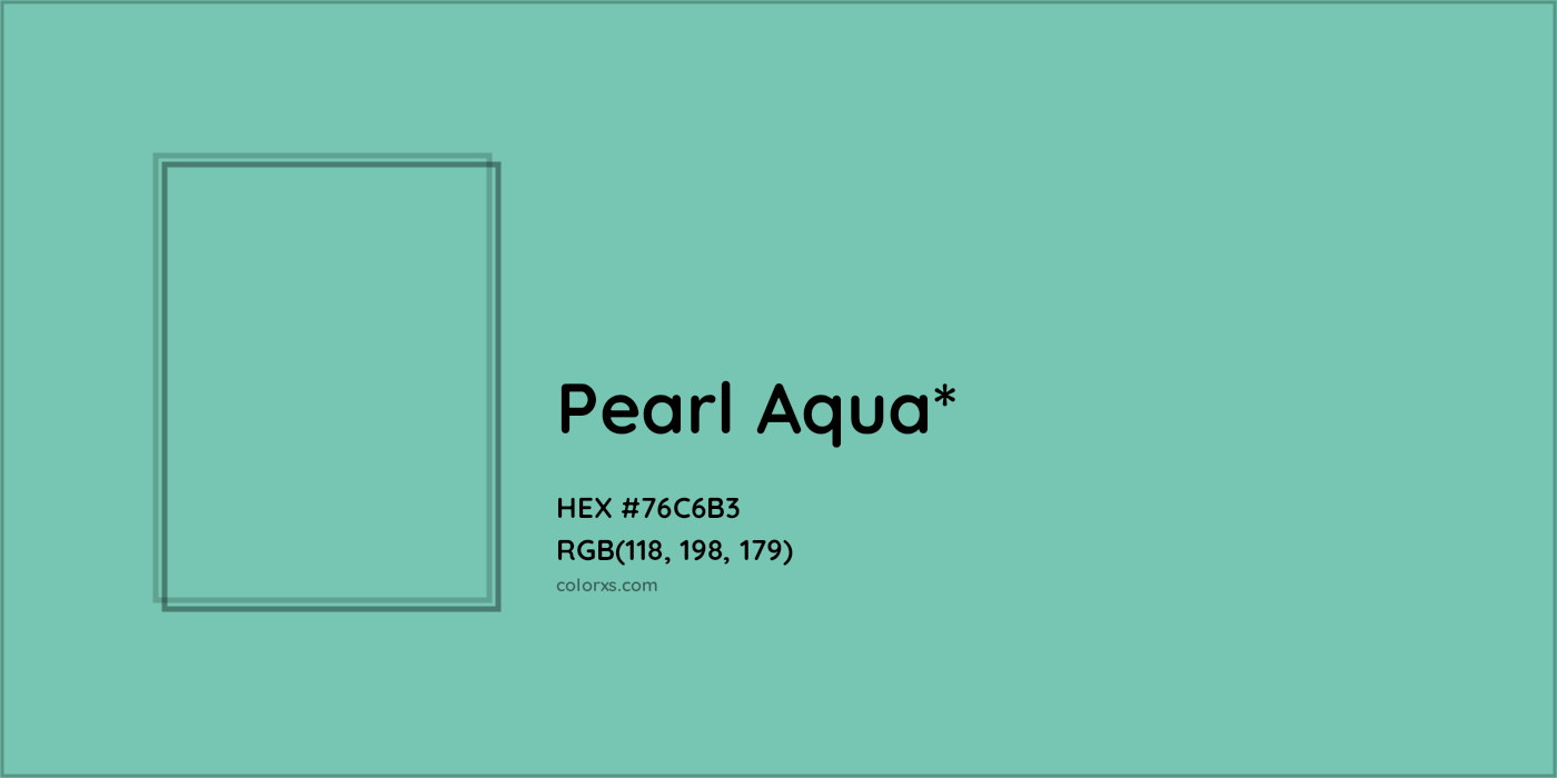 HEX #76C6B3 Color Name, Color Code, Palettes, Similar Paints, Images