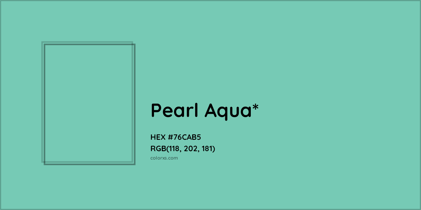 HEX #76CAB5 Color Name, Color Code, Palettes, Similar Paints, Images