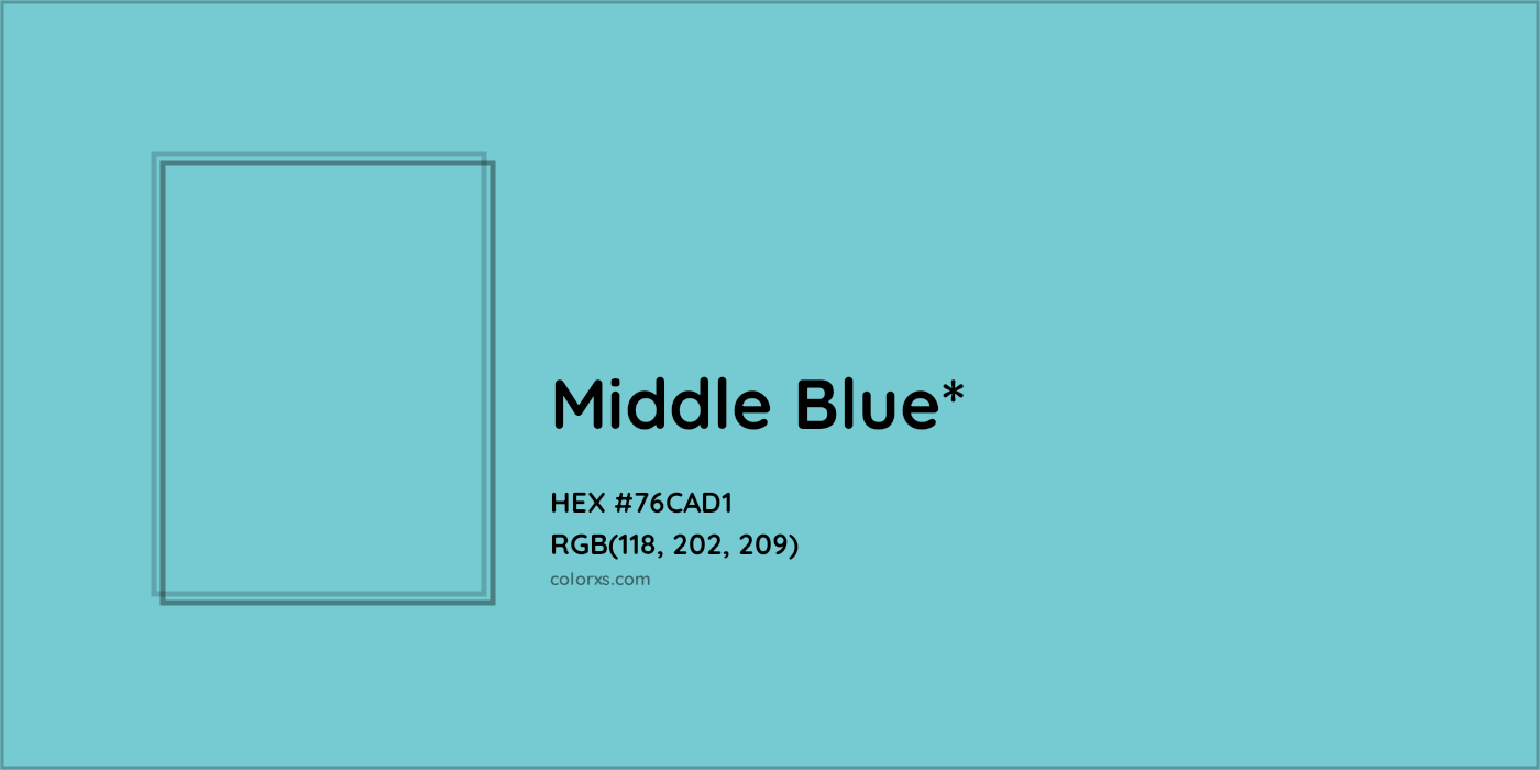 HEX #76CAD1 Color Name, Color Code, Palettes, Similar Paints, Images