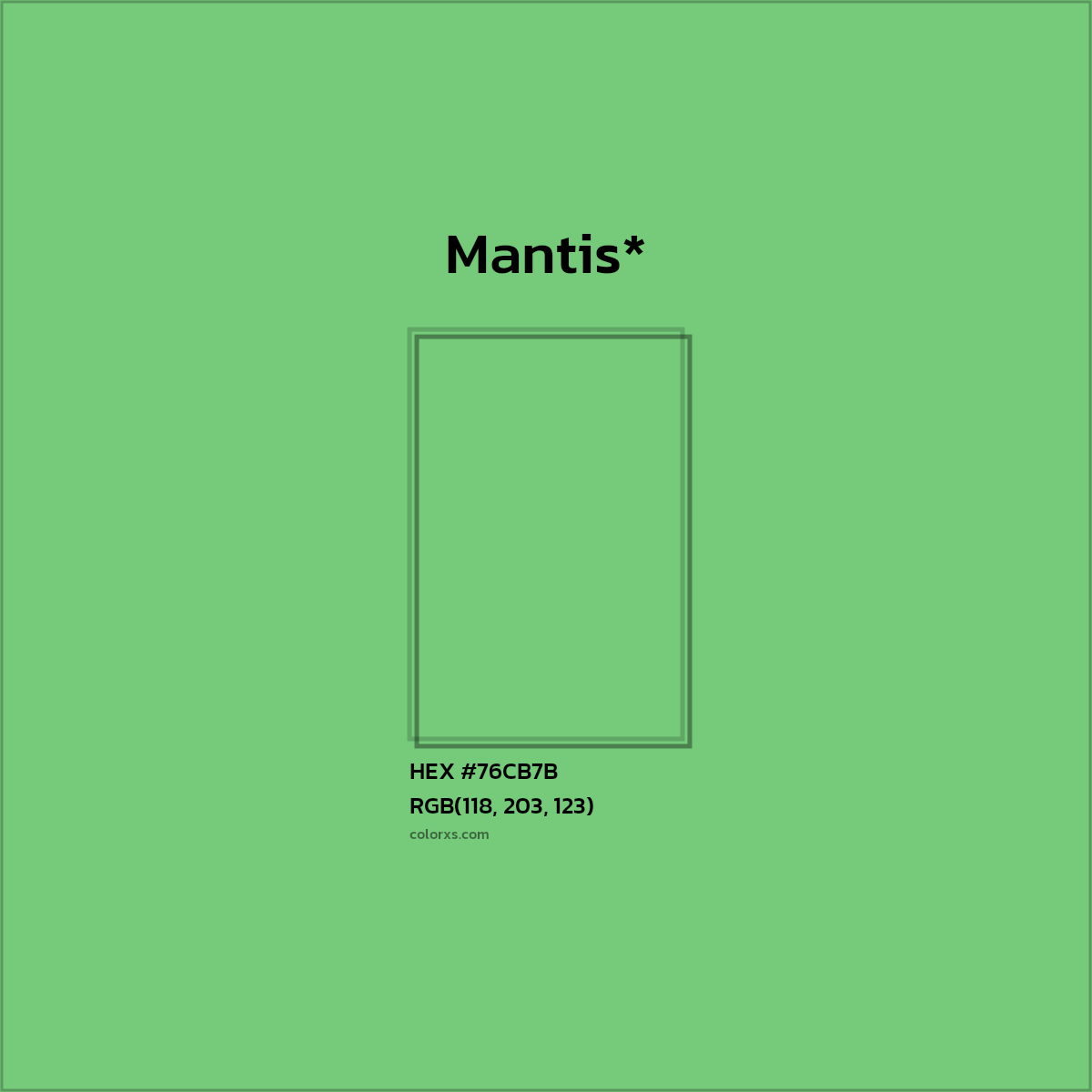 HEX #76CB7B Color Name, Color Code, Palettes, Similar Paints, Images