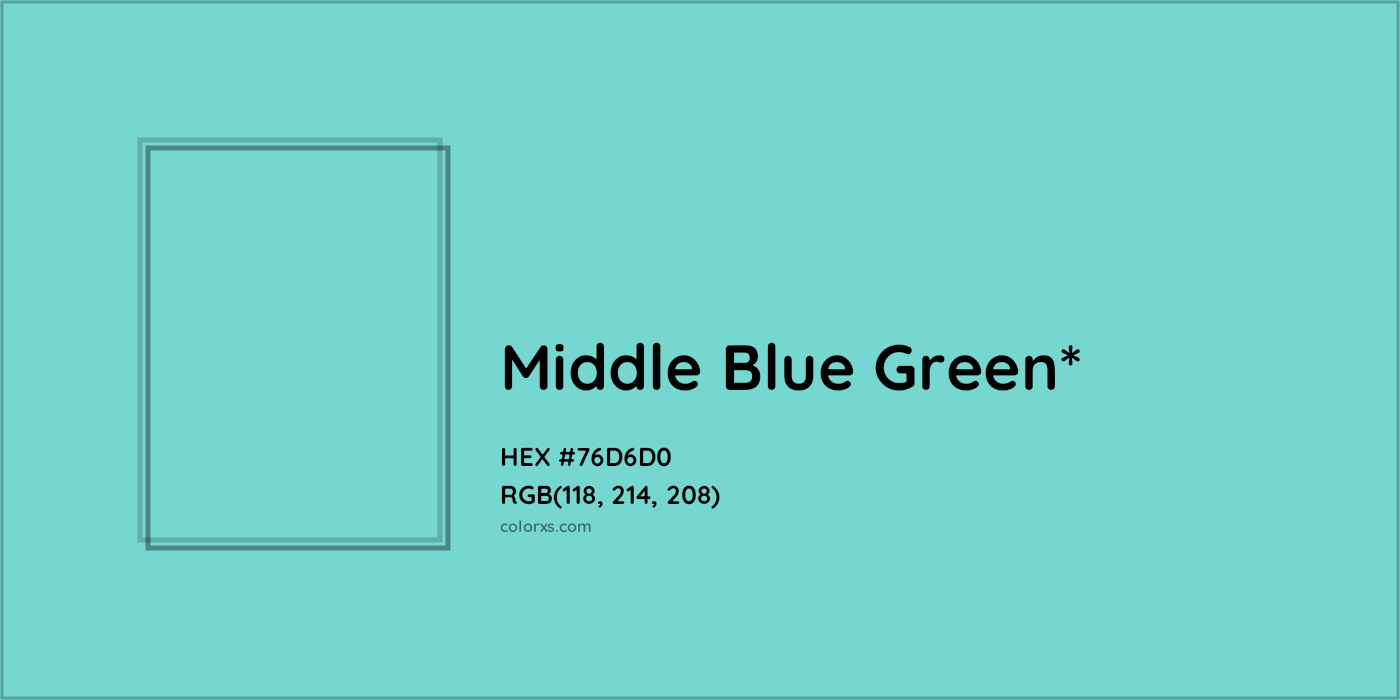 HEX #76D6D0 Color Name, Color Code, Palettes, Similar Paints, Images