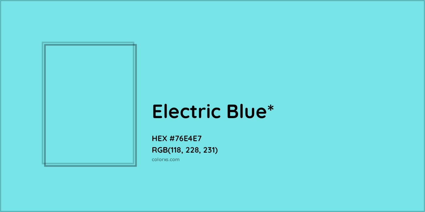 HEX #76E4E7 Color Name, Color Code, Palettes, Similar Paints, Images
