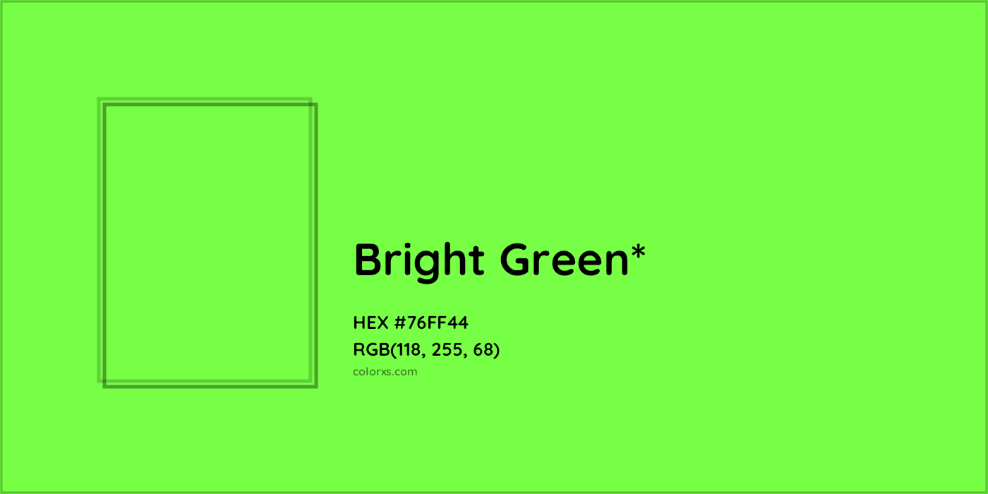 HEX #76FF44 Color Name, Color Code, Palettes, Similar Paints, Images