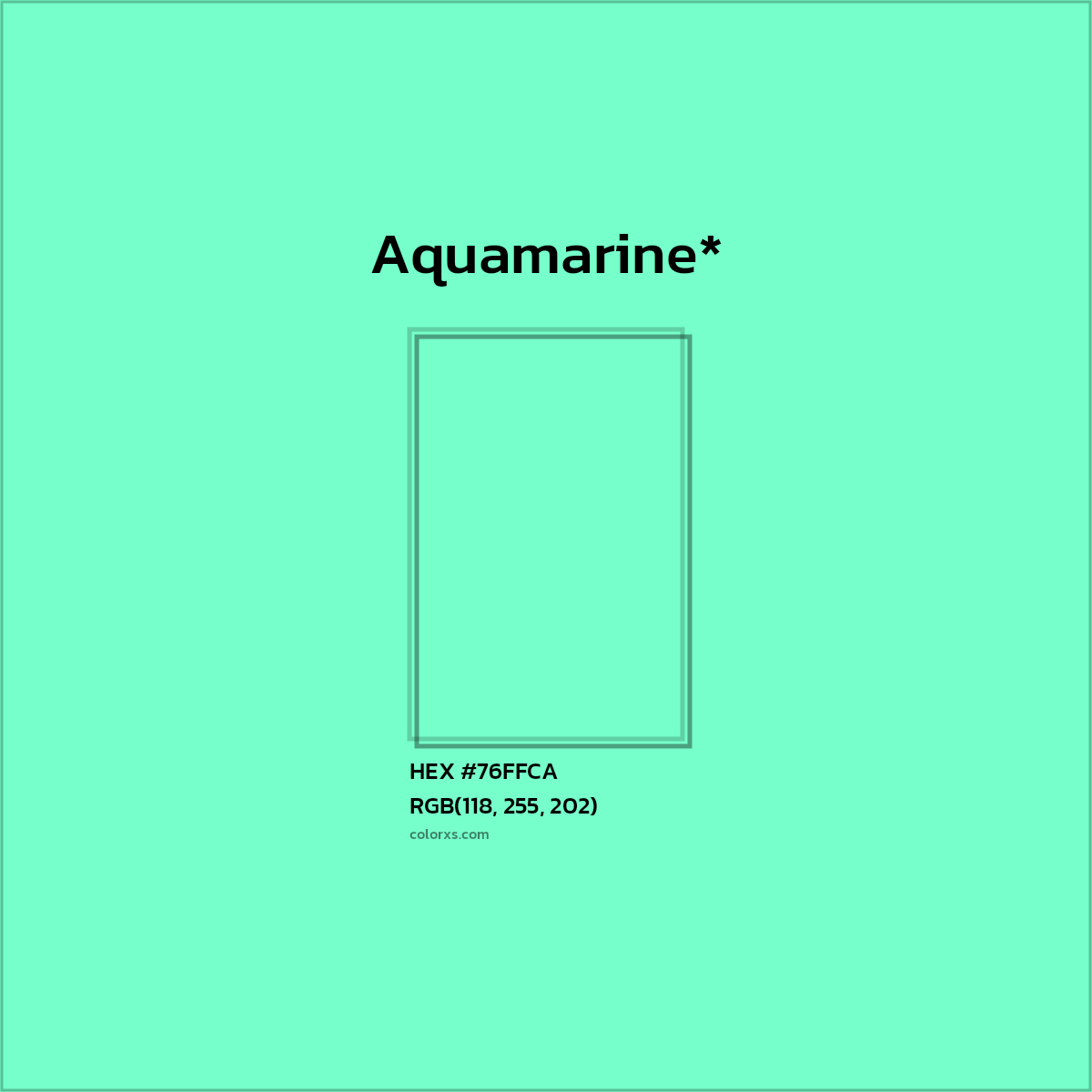 HEX #76FFCA Color Name, Color Code, Palettes, Similar Paints, Images