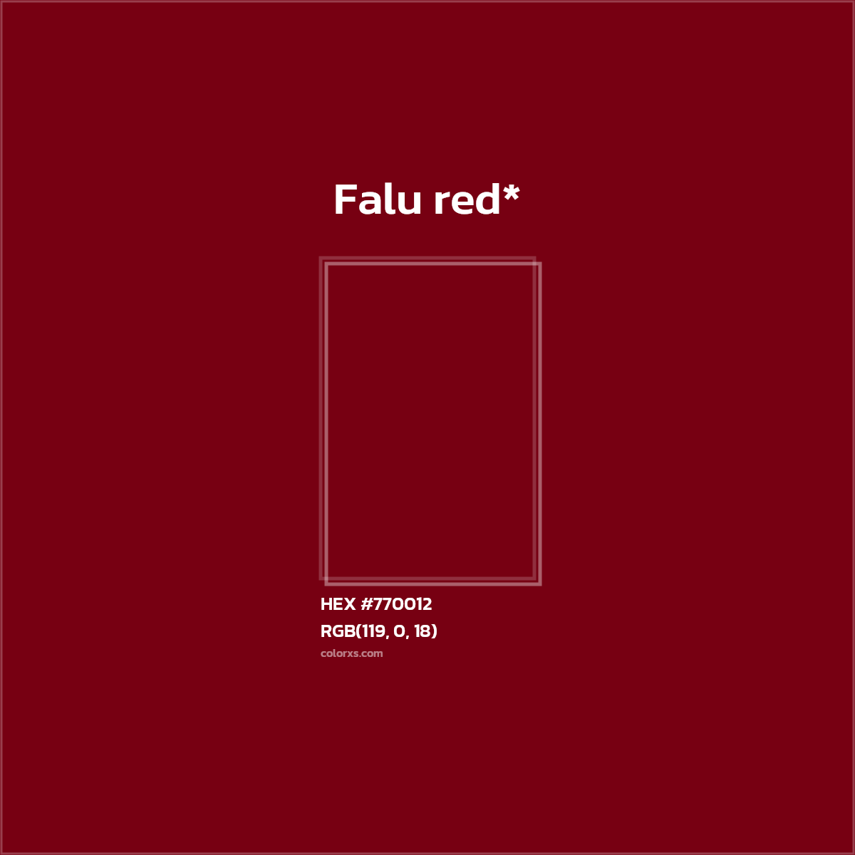 HEX #770012 Color Name, Color Code, Palettes, Similar Paints, Images