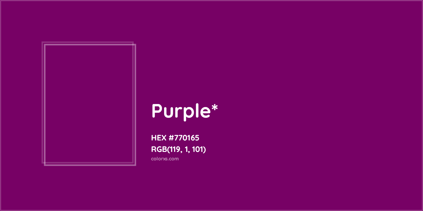 HEX #770165 Color Name, Color Code, Palettes, Similar Paints, Images