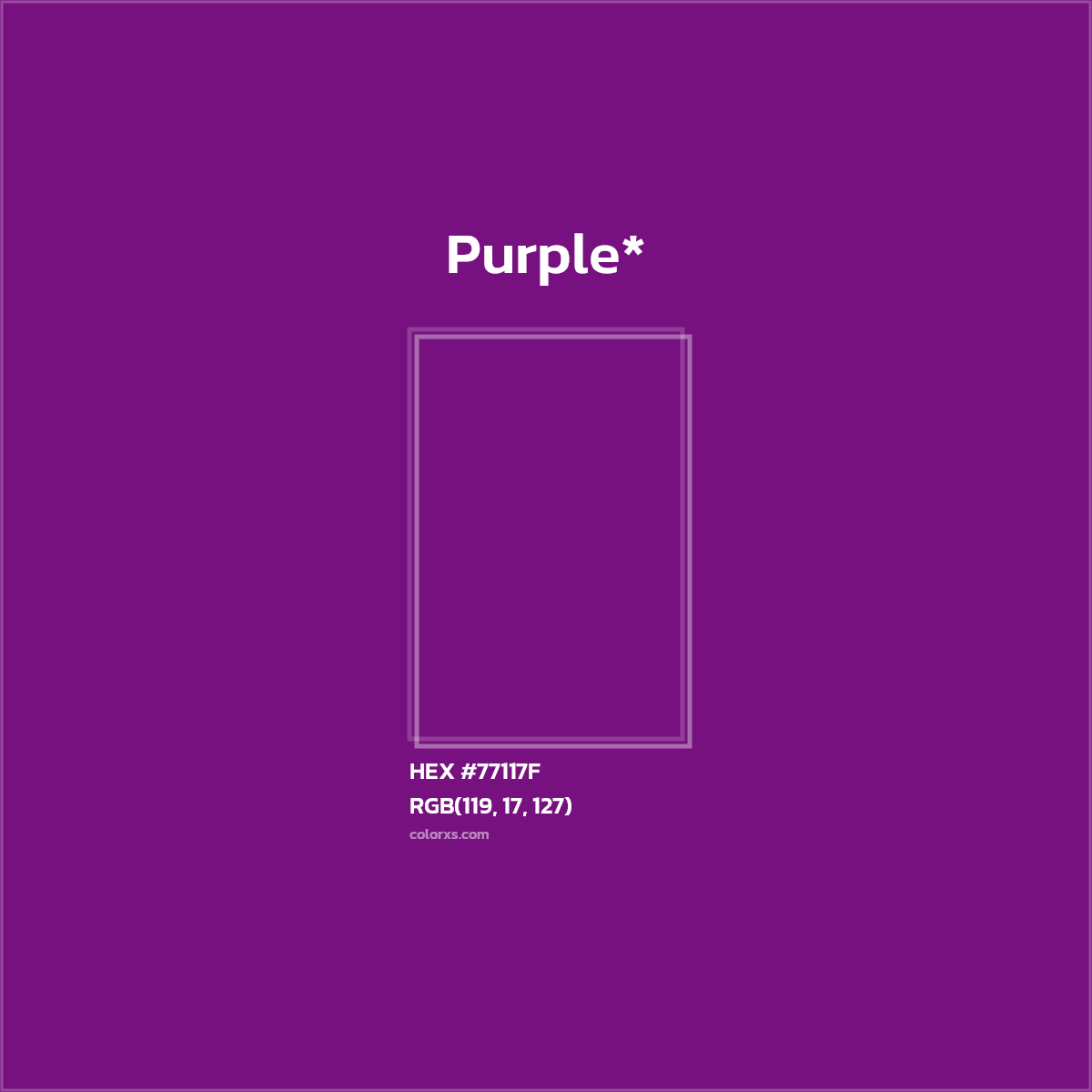 HEX #77117F Color Name, Color Code, Palettes, Similar Paints, Images